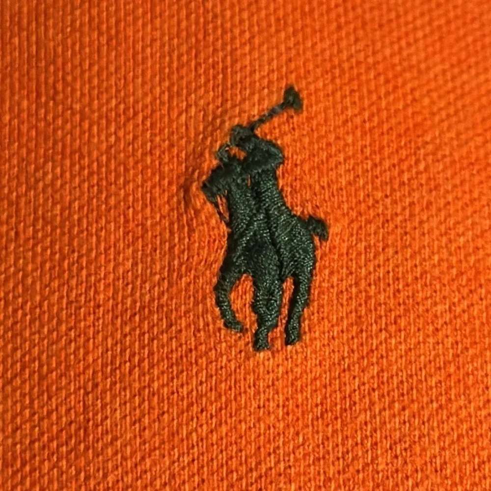 POLO Ralph Lauren orange 100% cotton classic‎ fit men’s polo shirt Sz L